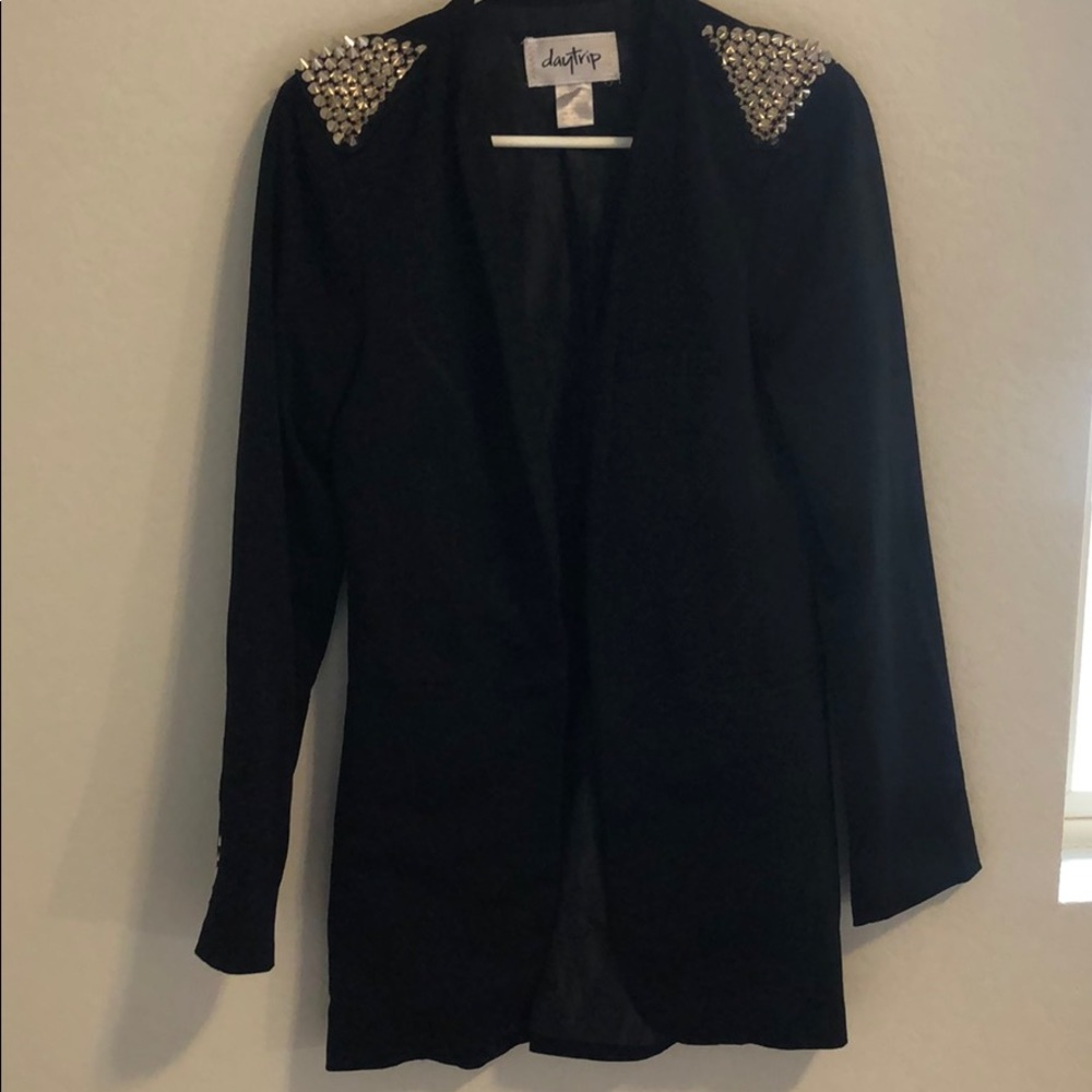 Daytrip black blazer with spikes